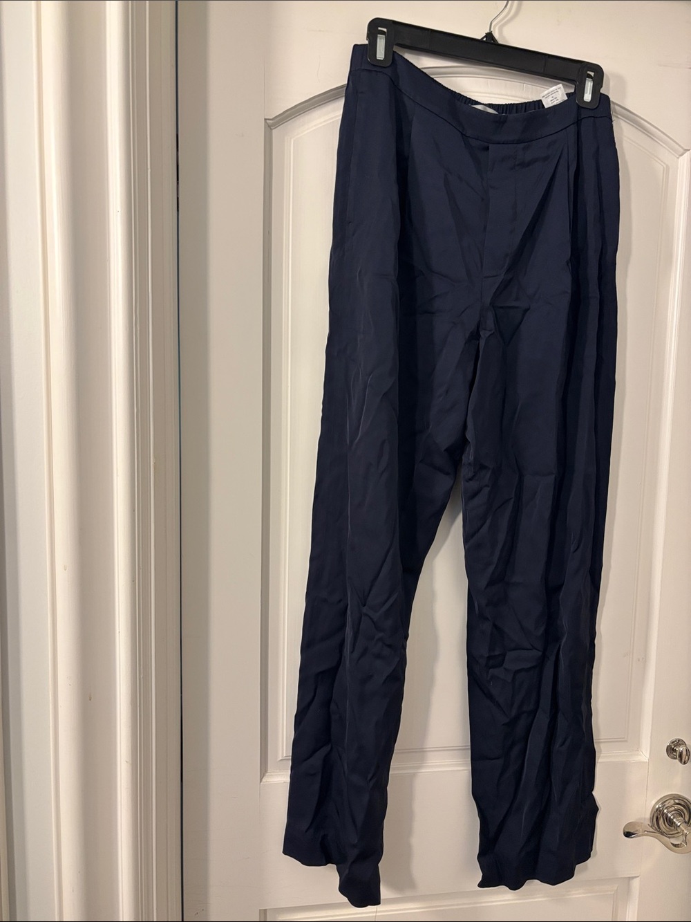 Vince Women's Navy Dress Pants - Classic Straight Fit